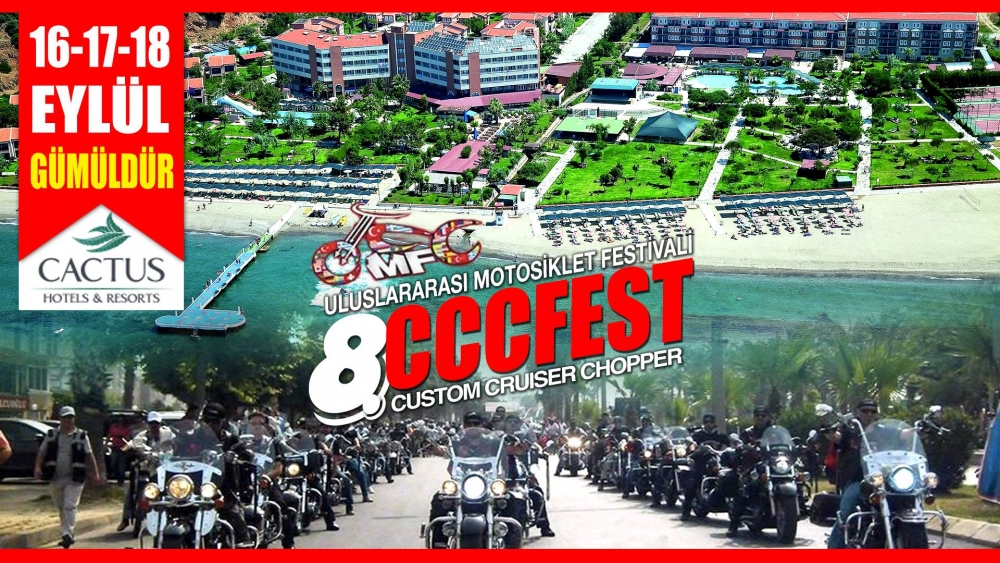 8. Uluslararası CCC Motosiklet Festivali Gümüldür, İzmir 16 - 18 Eylül 2016 