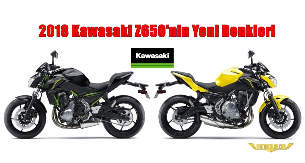 2018 Kawasaki Z650'nin Yeni Renkleri