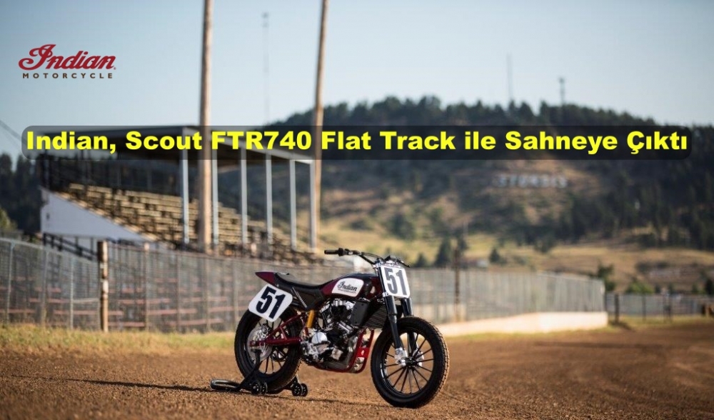 Indian Scout FTR740 Flat Track Yarış Motosikleti Sahneye Çıktı