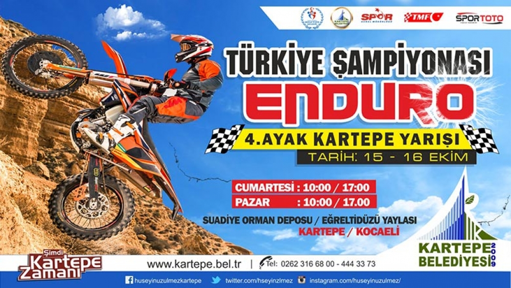 Türkiye Enduro Şampiyonası Kartepe, Kocaeli 15-16 Ekim 2016