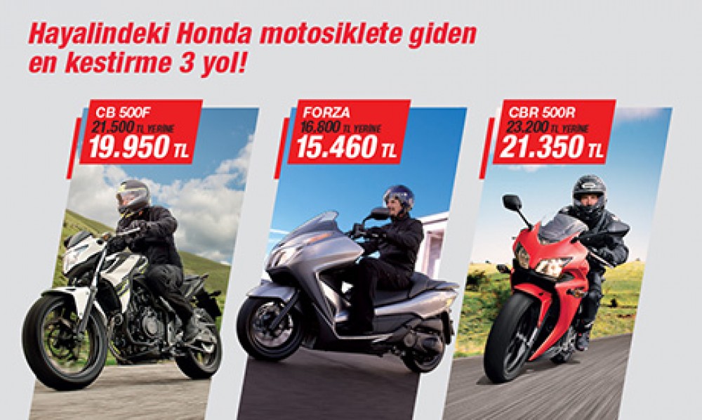 Hayalindeki Honda motosiklete giden en kestirme 3 yol!