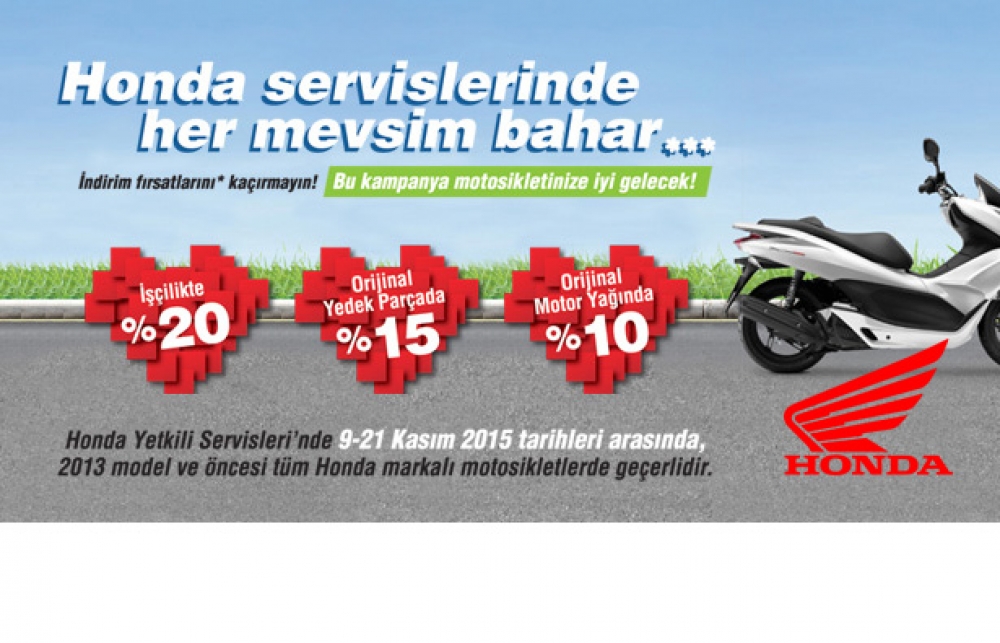 Honda Servislerinde Her Mevsim Bahar!