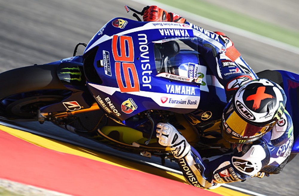 2015 Moto GP Aragon: İkinci Seansta Lorenzo Lider, Yamahalar İlk Üçte