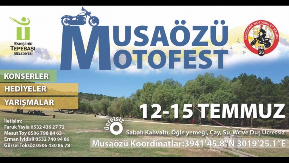 8.Eskişehir Tepebaşı Musaözü Motosiklet Festivali