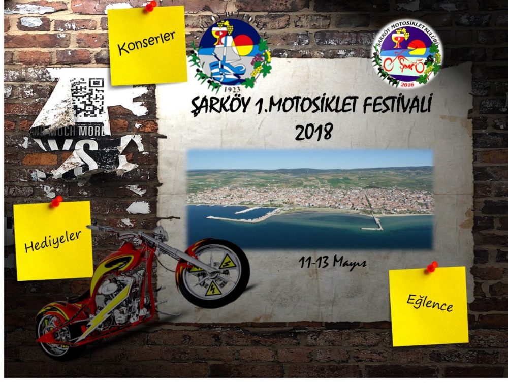 Şarköy Motosiklet Festivali 11-13 Mayıs 2018