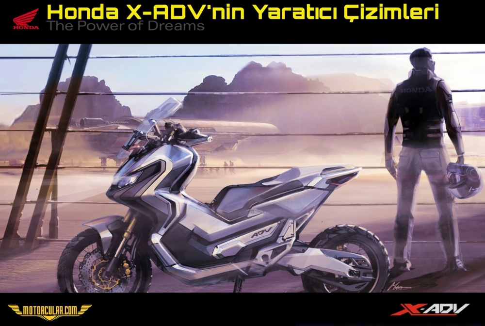 Honda X-ADV'nin Yaratıcı Çizimleri