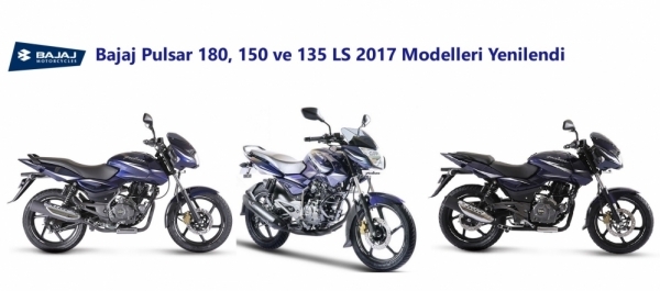 Bajaj Pulsar 180, 150 ve 135 LS 2017 Modelleri Yenilendi