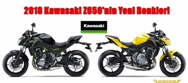 2018 Kawasaki Z650'nin Yeni Renkleri