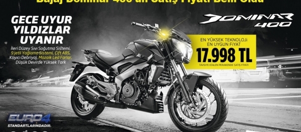 Bajaj Dominar 400'ün Satış Fiyatı Belli Oldu