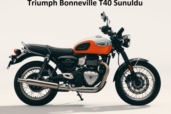 Triumph Bonneville T40 Sunuldu