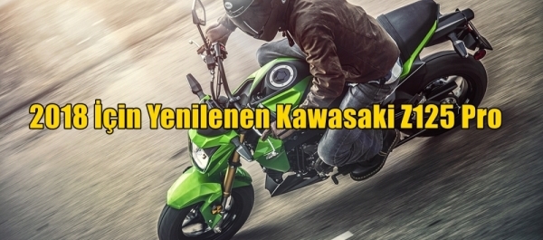 2018 İçin Yenilenen Kawasaki Z125 Pro