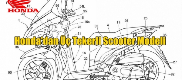 Honda'dan Üç Tekerli Scooter Modeli