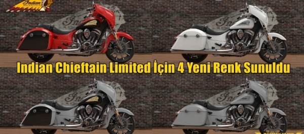 Indian Chieftain Limited İçin 4 Yeni Renk Sunuldu