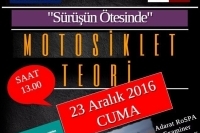 Sürüşün Ötesinde, Motosiklet Teori, 23 Aralık 2016