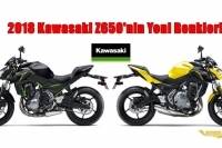 2018 Kawasaki Z650'nin Yeni Renkleri