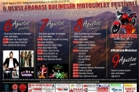 6. Balıkesir Motosiklet Festivali 2015