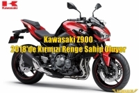 Kawasaki Z900 2018'de Kırmızı Renge Sahip Oluyor