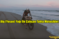 Alg (Yosun) Yağı İle Çalışan Tahta Motosiklet