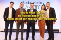 Social Media Awards Turkey'de Yamaha Motor Türkiye, motosiklet kategorisinde 'Social Brands Veri Analitiği Ödülü'nü kazandı.