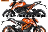 KTM 125 ve 390 Duke'u Geri Çağırdı