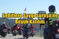 Şehitlere Saygı Sürüşü'ne Büyük Katılım