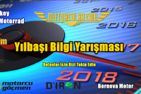 Motorcular.com Yılbaşı Bilgi Yarışması Etkinliği