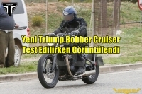 Yeni Triumph Bobber Cruiser Test Edilirken Görüntülendi 